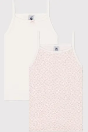 Petit Bateau Koszule z szelkami (opakowanie 2) dziewczęce, , 3 anni