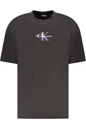 Calvin Klein CK JEANS Damska GRADIENT MONOLOGO BF TEE J20J225521, Czarna (Ck Black), XL, , XL