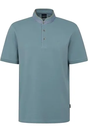 Bugatti Męska koszulka polo, stójka, basic, krótki rękaw, nowoczesny krój, , XL