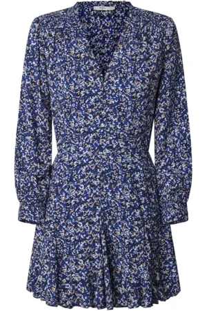 Pepe Jeans Damska sukienka Anna, niebieska (Klein Blue), L, , L