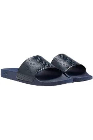HUGO BOSS Aryeh_Slid_nmnb, slide męski, ciemny niebieski, 43 EU, , 43 EU