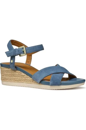 Geox Damskie sandały D Ischia Corda B Wedge , 39,5 EU, , 39.5 EU