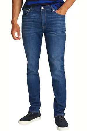 Tommy Hilfiger Męskie WCC BLEECKER FLEX MOHAVE INDIGO MW0MW38833 Slim, Denim, 38W / 34L, , 38W / 34L