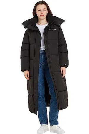 Calvin Klein Jeans Damskie niepuchowe płaszcze oversize długie puchowe wyściełane, , 3XL