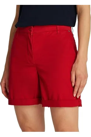 Tommy Hilfiger Damskie spodenki CO BLEND GMD CHINO WW0WW42457, czerwone, 46, , 72
