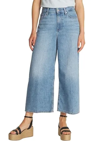 Tommy Hilfiger Damskie szerokie nogi HW CROPPED SIA WW0WW45504, denim, NI31, , 50