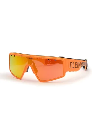 Philipp Plein The Flame Glasses, Matt Orange, 99/0/130 dla mężczyzn, , 99/0/130
