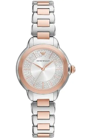 Emporio Armani AR11639 damski analogowy zegarek kwarcowy z paskiem ze stali nierdzewnej, Złoty