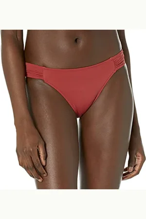 Amazon Damski strój kąpielowy bikini z boku, ceglany czerwony, XL