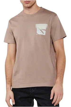 Calvin Klein Jeans Koszulka z monogramem Soft Box J30j327092 S/S, szara (szary (szary (M męski), , M