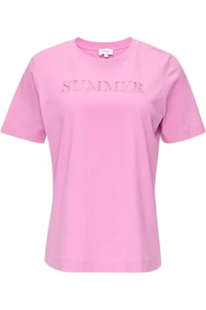 QS by s.Oliver Relaxed Fit Shirt z nadrukiem z haftu dziurkowanego, , 36