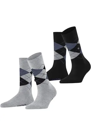 Burlington Kobiety Skarpety Everyday Argyle W So bawełna z wzorem 2 Pak, , 36-41