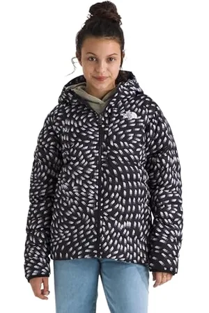 The North Face Dziewczynki Reversible Perrito Hooded Kurtka Black Vector Field 128