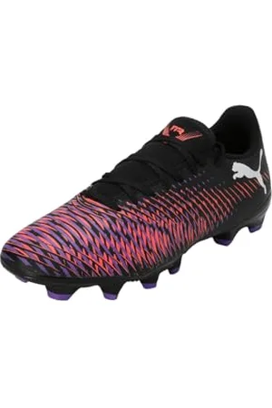 PUMA Damskie buty piłkarskie Future 8 Play FG/AG WN, czarno-biało-świecące czerwone, 40 UK, Czarny biały świecący czerwony, 43 EU