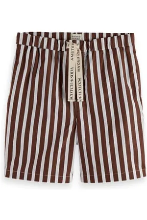Scotch&Soda Fave - Relaxed Fit Striped Poplin Bermudy Short, , M