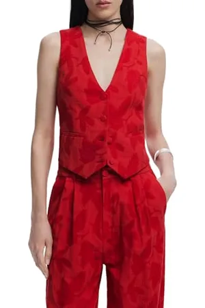 Desigual Kamizelka_PORTLAND, 3092 RED, S, , S