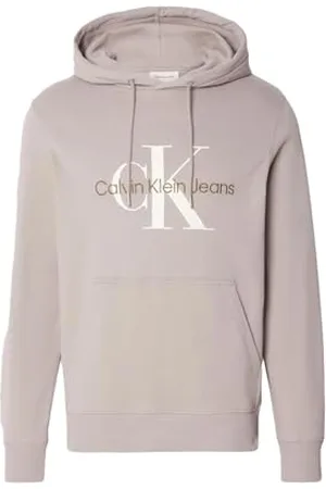 Calvin Klein Jeans Męska SEZONALNA BLUZA MONOLOGO REGULAR J30J320805 Pulower Bluza z kapturem, , XL, , XL