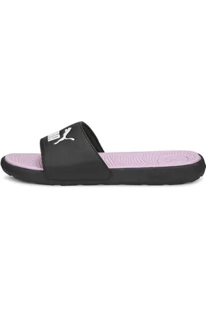 PUMA Damskie sandały Cool Cat 2.0 WNS Slide, Czarny Biały Blady Różowy, 44.5 EU