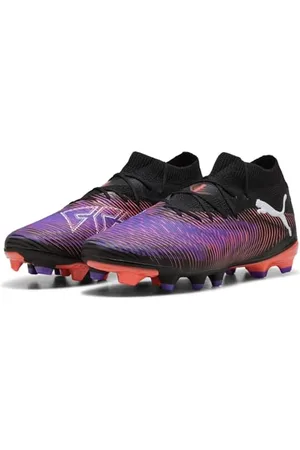 PUMA Buty piłkarskie Unisex Future 8 PRO FG/AG, czarno-biało-świecące czerwone, 40 EU, Czarny biały świecący czerwony, 46 EU