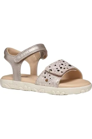 Geox J Sandały Haiti Girl, Sandały, Lt Rose/Platinum, 28 EU, , 28 EU