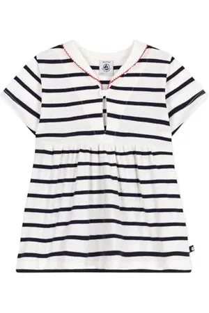 Petit Bateau Dziewczęca sukienka z krótkim rękawem, , 6 mesi