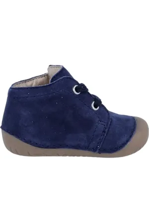 Richter Dziecięce buty do nauki chodzenia/półbuty/sznurowane, niebieskie, zamszowe, , 22 EU