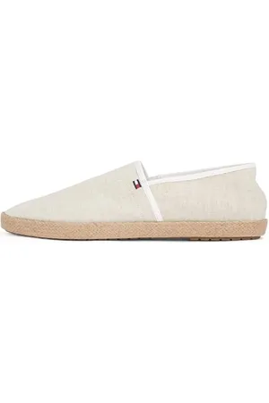 Tommy Hilfiger Męski HILFIGER Chambray ESPADRILLE, BIAŁY (Ecru), 7 UK, , 41 EU
