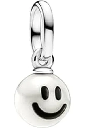 PANDORA ME Happy 793457C01 zawieszka ze srebra wysokiej próby z perłą hodowlaną słodkowodną, kompatybilna z ME i Moments, 3,6x3,6x3,6 mm, Srebro szterlingowe, Perła