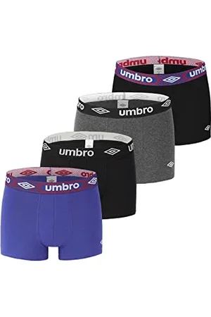 Umbro Bokserki męskie z bawełny, kalecon, trwałe, wygodne (zestaw 4 sztuk), , L