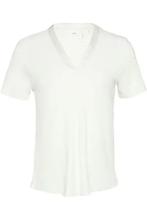 QS by s.Oliver T-shirt z satynowym dekoltem, , 36