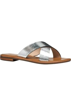 Geox Damskie sandały D Sozy S H Slide, srebrne, rozmiar 37,5 EU, , 37.5 EU