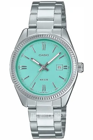 Casio Damski analogowy zegarek kwarcowy z paskiem ze stali nierdzewnej LTP-1302PD-2A2VEF, , LTP-1302PD-2A2VEF-AMZUK
