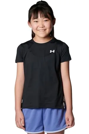 Under Armour Dziewczęca koszulka Knockout (duże dzieci) T-shirt, czarny/biały, 9 lat