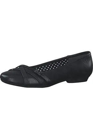 QS by s.Oliver Damskie baleriny 5-22110-42, czarne, 37 EU, , 37 eu