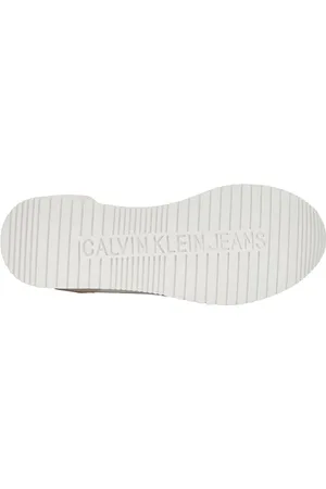 Calvin Klein Jeans Męskie trampki retro Runner Low Laceup SU-NY ML, potrójne białe, 45 EU, , 42.5 EU