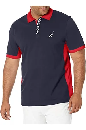 Nautica Męska koszulka polo z krótkim rękawem Color Block Performance Pique, , 3XL