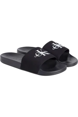 Calvin Klein CK JEANS Męski SLIDE MONOGRAM CV YM0YM01271, czarny (Triple Black), 40 EU, , 40.5 EU