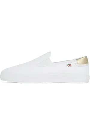 Tommy Hilfiger Damskie VULC CANVAS SLIP-ON SNEAKER Low Top, BIAŁE (białe), 38 EU, , 39 EU