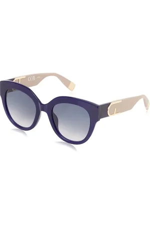 Furla Okulary damskie, niebieski/szary, 53/21/140
