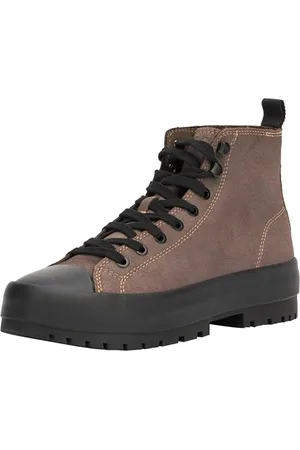 Calvin Klein Jeans Męskie trampki Lugged Hybrid HIGH Laceup AUTH YM0YM01092, brązowe (łupkowo-czarny/czarny), 39 EU, , 39 EU
