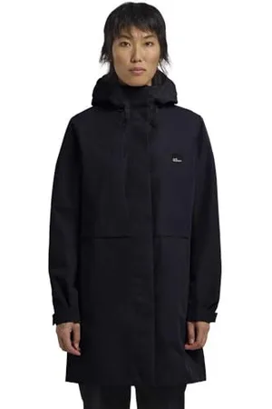 Jack Wolfskin Płaszcz damski Terraview 2l W, ciemny granatowy, M, , M