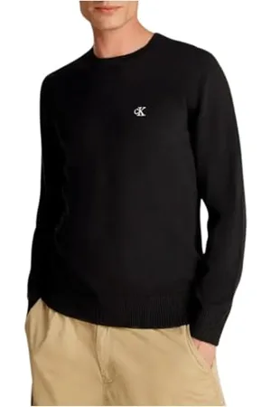 Calvin Klein Męski nowoczesny sweter z okrągłym dekoltem, , XL