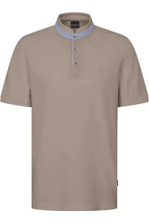 Bugatti Męska koszulka polo, stójka, basic, krótki rękaw, nowoczesny krój, , L