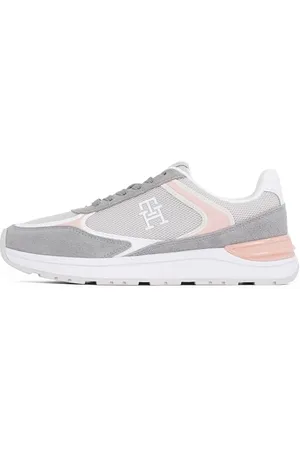 Tommy Hilfiger Damska bluzka na co dzień, modna koszulka z niskim stanem, szary (Grey Whisper), 3,5 UK, , 36 EU