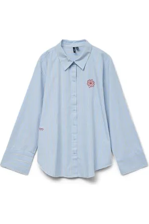 VERO MODA Vmcharlotte Ls Stripe Emb koszulka damska WVN Ga, , XS
