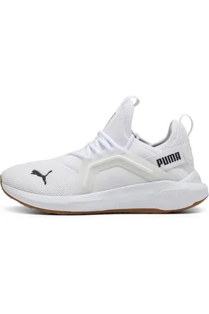 PUMA Buty do biegania szosowego unisex SOFTRIDE ENZO 5, białe czarne, 42 EU, White Black, 43 EU
