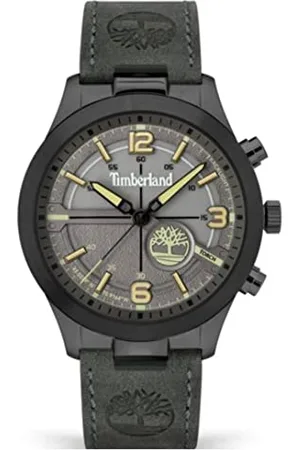 Timberland Męski analogowy zegarek kwarcowy ze skórzanym paskiem TDWGA2103303