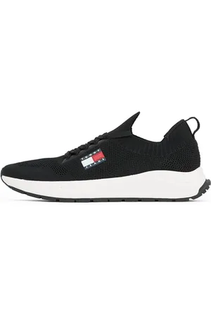 Tommy Hilfiger Męska koszulka TJM RUNNER KNTITTED Low Top, CZARNA , 40 UK, , 7