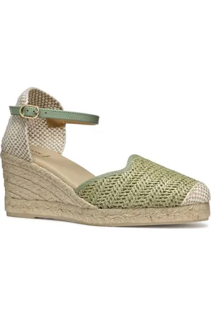 Geox Damskie sandały D GELSA Low E Wedge, miętowe, 38 EU, , 38 EU