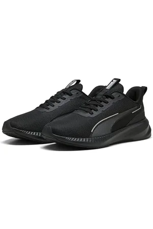 PUMA Unisex Flyer LITE 3 buty do biegania szosowego, czarno-srebrne, 4,5 UK, Black Black Silver, 37.5 EU